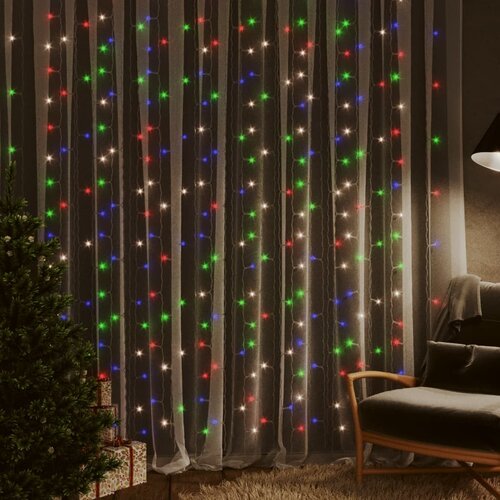 Furnova LED svetlobna zavesa 3x3 m 300 LED lučk barvna 8 funkcij, (21918104) Cene