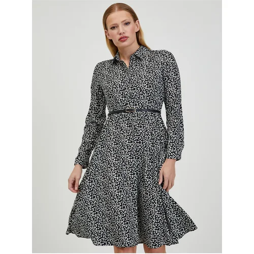 Orsay White and Black Women Patterned Dress - Women