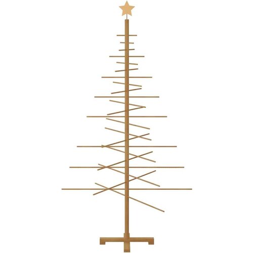 VidaXL Drveno božićno drvce s stalakom Smeđa 180 cm bambus Slike