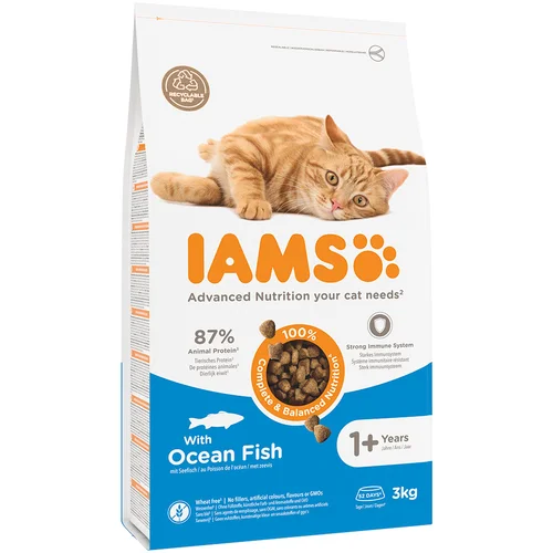 IAMS 10 % popusta! 2,7 kg / 3 kg - Advance Vitality Adult morska riba (3 kg)