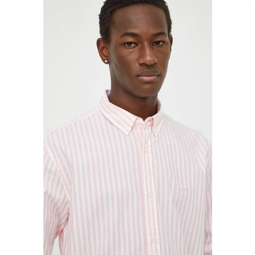 Levi's Pamučna košulja za muškarce, boja: ružičasta, relaxed, s button-down ovratnikom