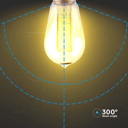  led sijalica filament ST64 E27/4W/230V 1800K art edicija Slike