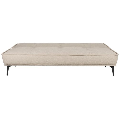 White Label Bež raztegljiva sedežna garnitura iz tkanine boucl&amp;eacute; 184 cm Cielke &amp;ndash; Slike