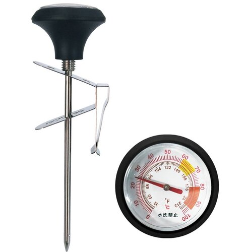 INF Dvobarvni stekleni objemčni termometer za kavo in mleko, 304, (5000326948) Cene