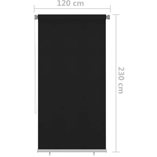  Vanjska roleta za zamračivanje 120 x 230 cm crna Slike