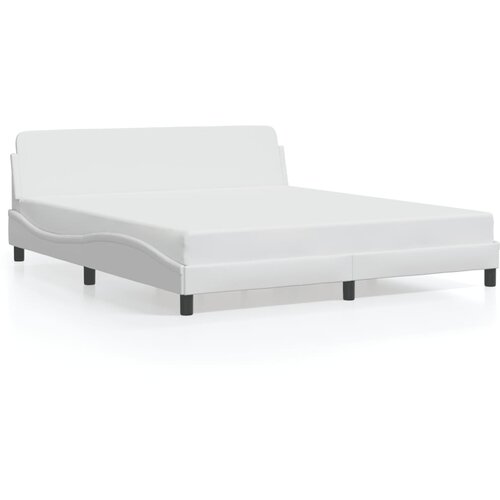 VidaXL Okvir za krevet Dover bijeli 183x213 cm od umjetne kože - Bijela 183 x 213 cm Slike