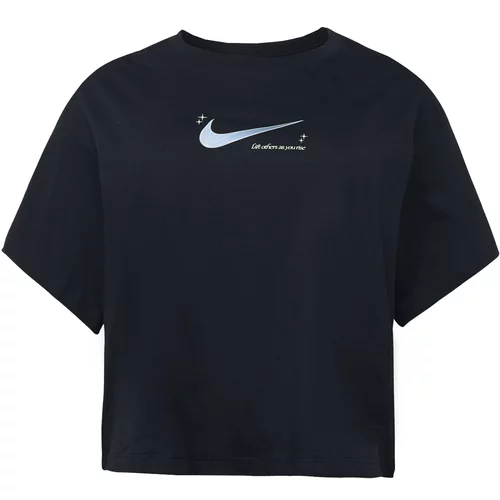 Nike Sportswear Majica golobje modra / črna / bela