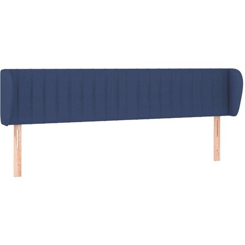  Uzglavlje s u&amp;scaron;ima plavi 163x23x78/88 cm od tkanine Slike