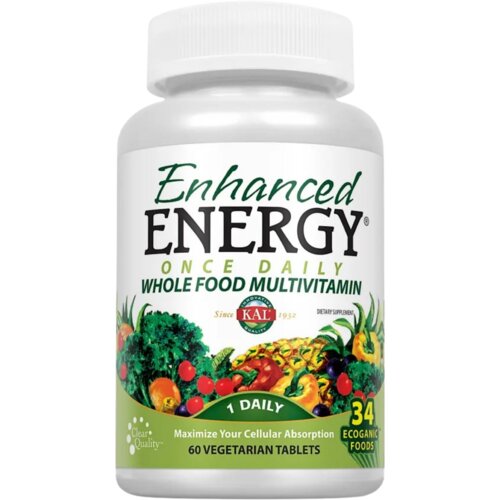 KAL Enhanced Energy Once Daily Multivitamin - 60 tabl. Cene