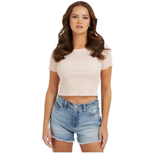 Guess Majice &amp;amp; Polo majice W3GP34 KBQI0 Rožnata Slike