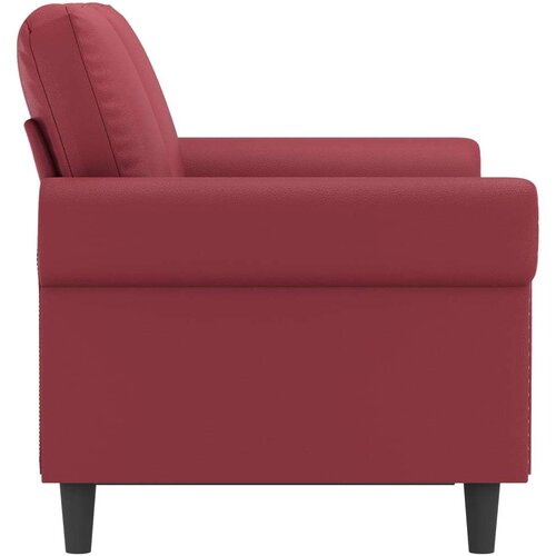 VidaXL Dvosjed od tkanine crvena boja vina 120 cm od umjetne kože Slike