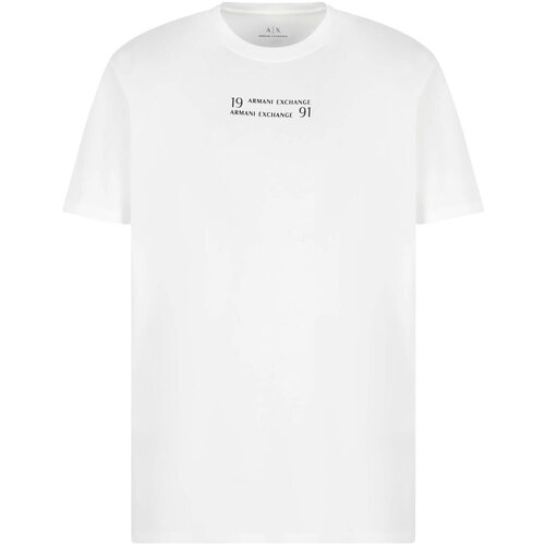 EAX Majice s kratkimi rokavi T-Shirt Bela Slike