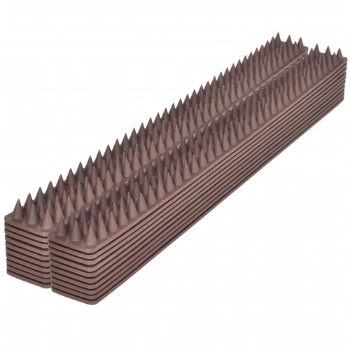 VidaXL Plo&amp;scaron;če s &amp;scaron;picami proti pticam 49 x 4,5 x 1,7 cm set 20 kosov Slike