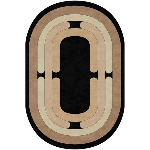 Conceptum Hypnose Sftkece045 - ovalni crni tepih (50 x 80 cm) Cene