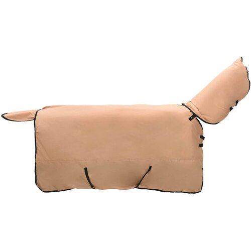 vidaXL Konjski pla&scaron;č Kapucino 135 cm Poliester, (5000288877) Cene
