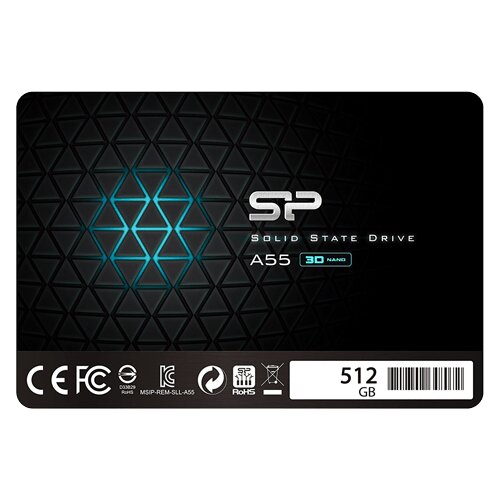 Silicon Power SSD SATA3 512GB Ace A55 3D NAND 550/450MBs SP512GBSS3A55S25 ssd hard disk Cene