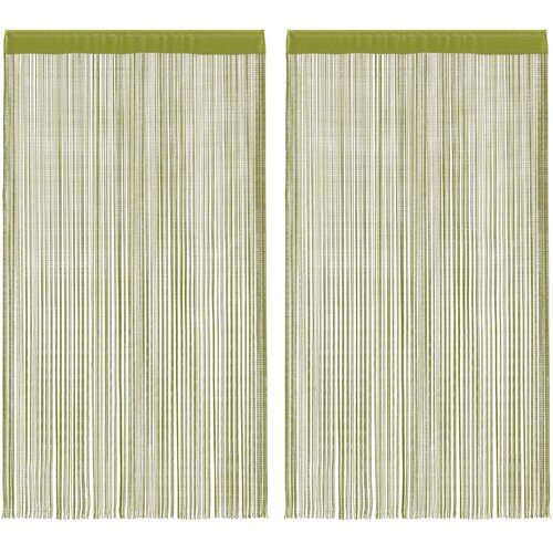 Furnova Zavese iz nitk 2 kosa 140x250 cm zelene barve, (21918306) Cene