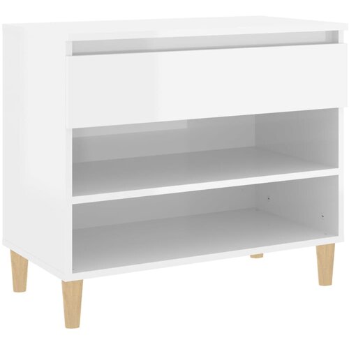 Maison Chic Omarice za obutev - Kopa za čevlje visok sijaj bela 70x36x60 cm inženirski les, (21778087) Cene