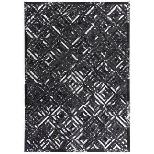 Novel RAVNO TKANA PREPROGA Spark 410 Schwarz / Silber 80/150 cm črna, srebrne barve Slike