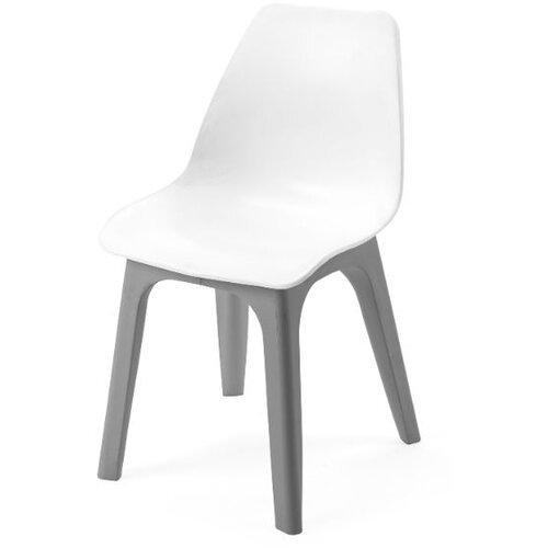 Ipae-progarden stolica baštenska plastična Eolo belo siva Slike