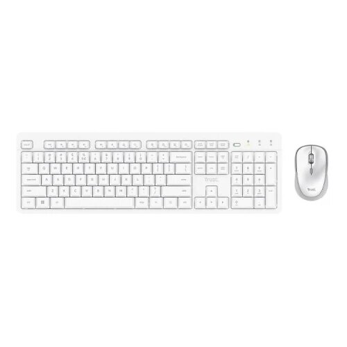 Trust Tastatura+mi&scaron; ODY II bežicna US bela (25465) Cene