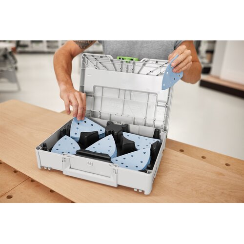 Festool Sistainder za brusni material GR Granat Delta SYS, brusni material za trikotne brusilnike, 578195 Slike