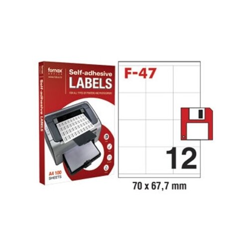  NALJEPNICA 70x67,7 FORNAX F-47 ,100/1 Cijene