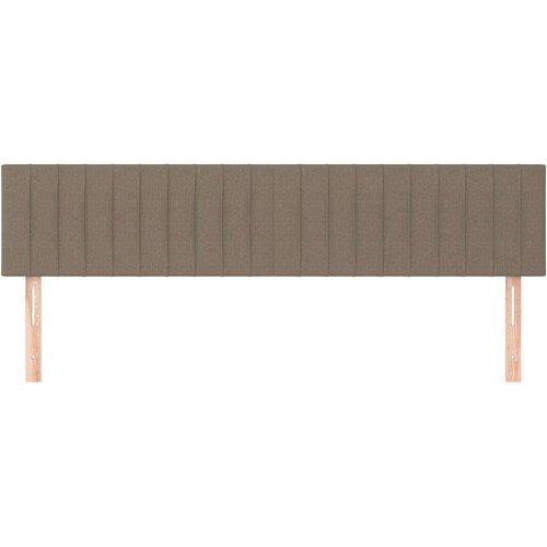  Uzglavlja 2 kom smeđesiva 100x5x78/88 cm od tkanine Slike