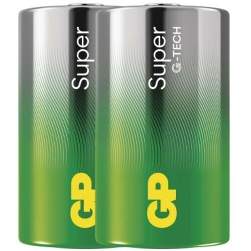 Gp alkalna baterija Super, D, LR20, 1.5 V, 2 kos, B01402 Slike