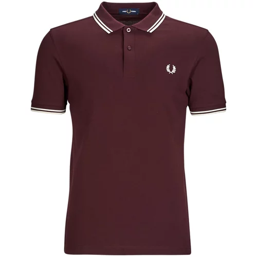 Fred Perry TWIN TIPPED SHIRT Bordo
