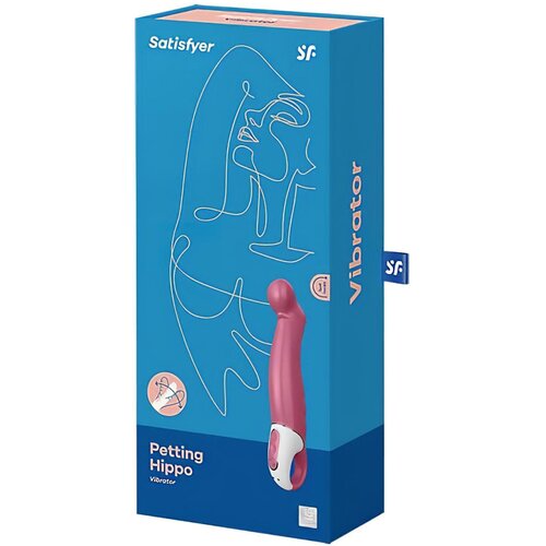 Satisfyer Vibrator Petting Hippo, 12 funkcija, Roze Slike