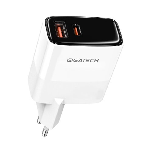 Univerzalni punjač Gigatech, GXC350, GAN, USB i C izlaz, 35W, Crni Slike
