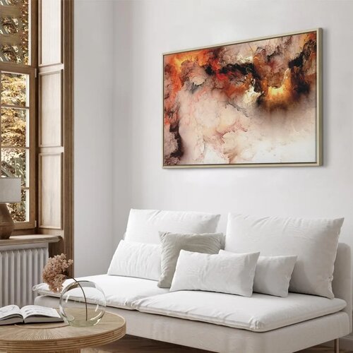  Slika - Volcanic Abstraction (1 Part) Wide 60x40 U prirodnom drvenom okviru Slike