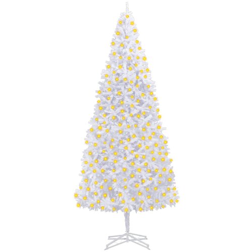 VidaXL Umjetno božićno drvce s LED svjetlima 400 cm bijelo Slike