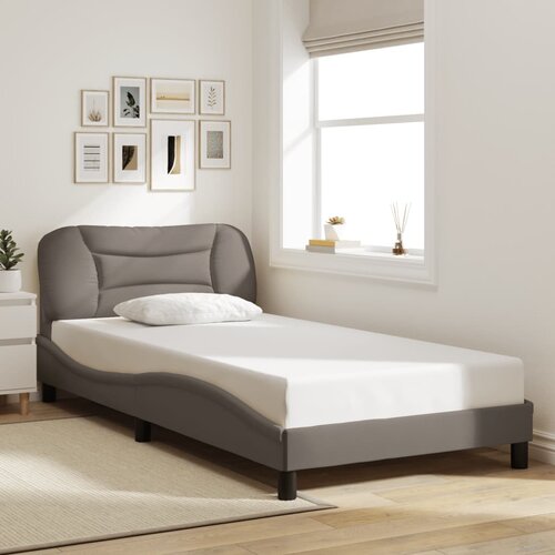 Furnova Posteljni okvir brez vzmetnice taupe 100x200 cm blago, (21937360) Slike