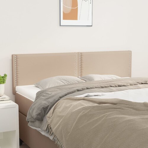 vidaXL Uzglavlja 2 kom boja cappuccina 72x5x78/88 cm od umjetne kože Cijene