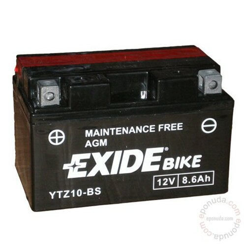 Exide BIKE YTZ10-BS 12V 8.6Ah akumulator Slike