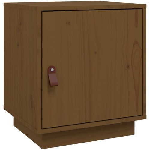 Maison Chic Nočna omarica - Nočna miza medeno rjava 40x34x45 cm trdna borovina, (21688476) Slike