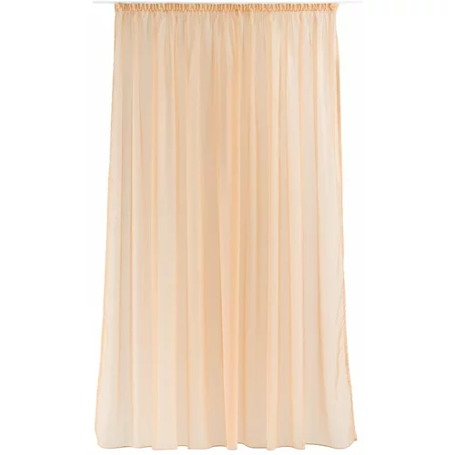 Mendola Fabrics Oranžna prosojna zavesa 300x260 cm Voile – Mendola Fabrics