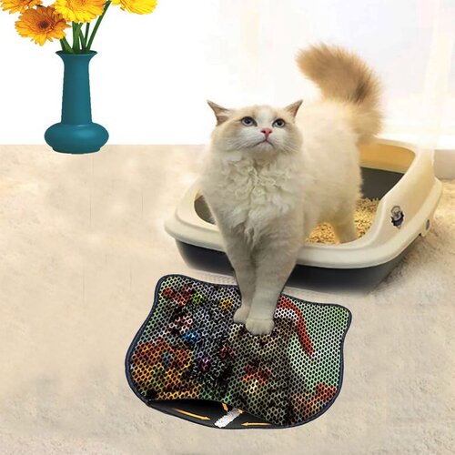 WALLXPERT Kdkafa0167 multicolor cat litter mat Cene