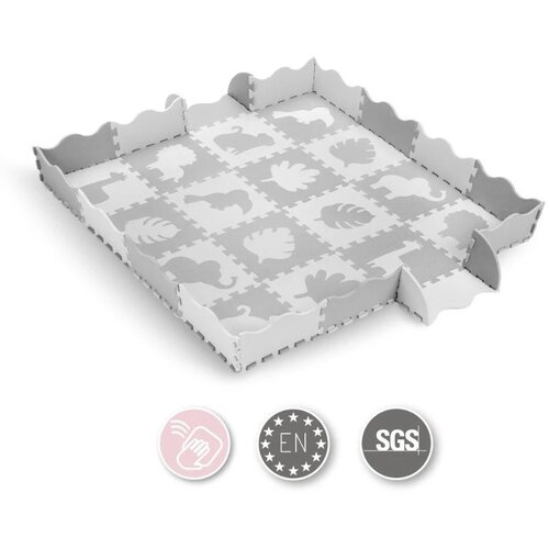 Momi podloga za bebe - puzzle od pene zawi grey Slike