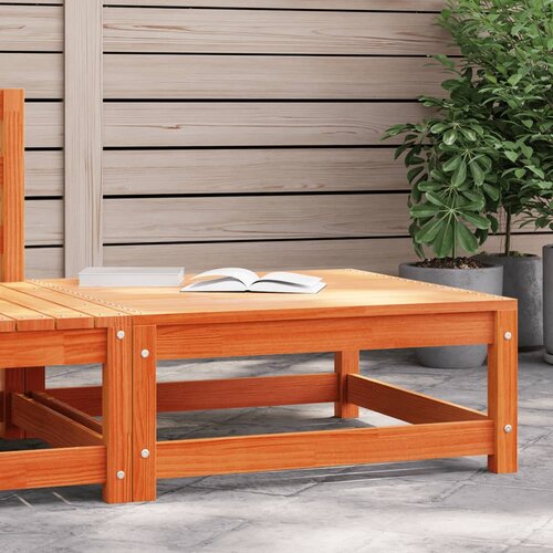 VidaXL Vrtni tabure vo&amp;scaron;tano smeđi 70 x 70 x 30 cm od masivne borovine Slike