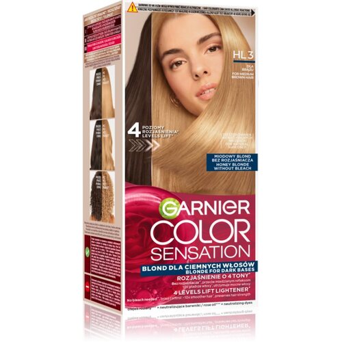 Garnier Color Sensation barva za lase za posvetlitev las odtenek HL3 Brown Hair 1 kos Cene