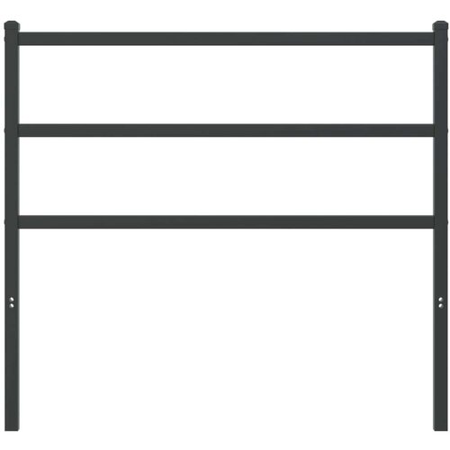  Metalno uzglavlje crno 107 cm Slike