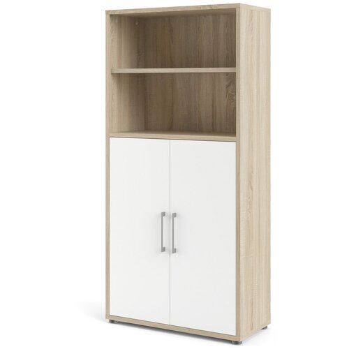 Tvilum Bijela/u prirodnoj boji modularna biblioteka u dekoru hrasta 89x189 cm Prima – Cijene