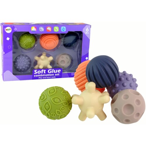  Set senzornih loptica za bebe - &amp;scaron;arene 6u1 Slike