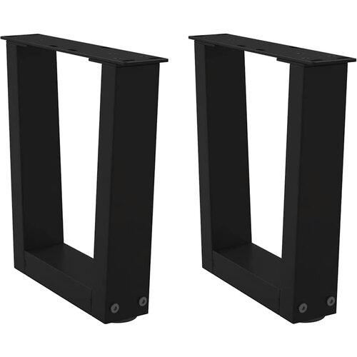 Furnova Noge jedilne mize V-oblike 2 kosa črne 40x(30-31,3) cm jeklo, (21946368) Cene