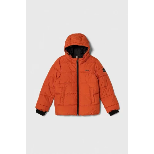 Boss Otroška jakna oranžna barva