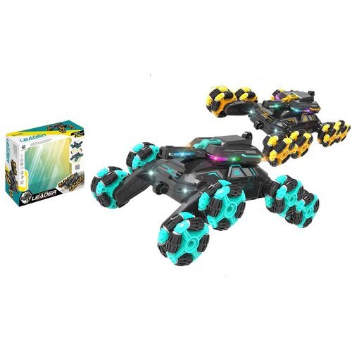  R/C Stunt auto, 8 mecanum kotača, zvuk, svjetlo, 2s Cene