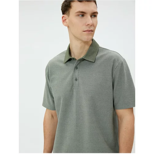 Koton Polo T-Shirt with Short Sleeves and Buttons Cotton